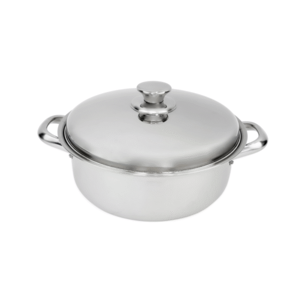Stainless Casserole and Lid - 24cm - Duo Clad