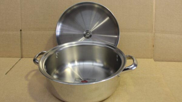 Stainless Casserole and Lid - 24cm - Duo Clad - Image 2